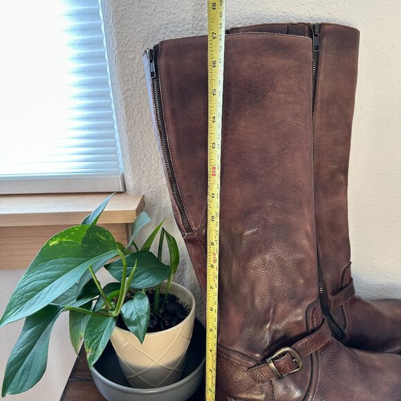 Brand New & Never Worn Bed|Stu Glaye Teak Rustic Brown 9.0 NOT WIDE CALF - Picture 13 of 14